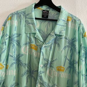 Corona Beer 2XL Men's AOP Pastel Hawaiian Shirt Short Sleeve Beach Tropical b-3
